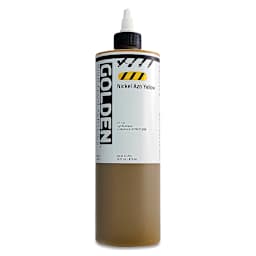 Golden High Flow Acrylics - Nickel Azo Yellow, 16 oz bottle