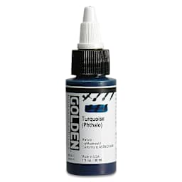 Golden High Flow Acrylics - Turquois (Phthalo), 1 oz bottle
