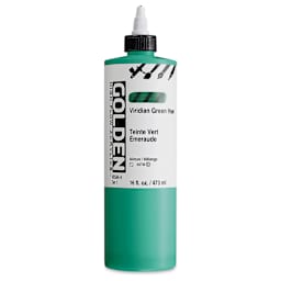 Golden High Flow Acrylics - Viridian Green Hue, 16 oz bottle