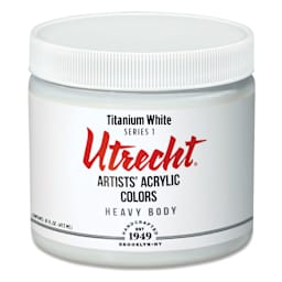 Utrecht Artists' Acrylic Paint - Titanium White, Pint
