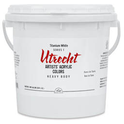 Utrecht Artists' Acrylic Paint - Titanium White, Gallon