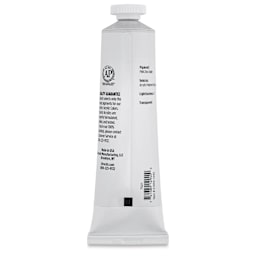 Utrecht Artists' Acrylic Paint - Zinc White, 2 oz tube (back of tube)