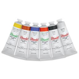 Utrecht Artists' Acrylic Paints - Set of 6, Basic Colors, 59 ml, contents