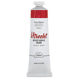 Utrecht Artists' Acrylic Paint - Primary Magenta, 2 oz tube