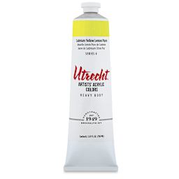 Utrecht Artists' Acrylic Paint - Cadmium Yellow Lemon, 5 oz tube