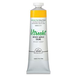 Utrect Artists' Acrylic Paint - Cadmium-Free Yellow Medium, 2 oz Tube.