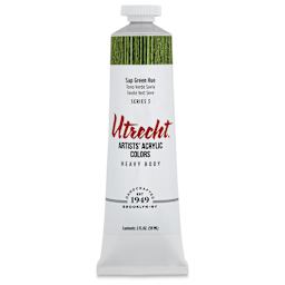 Utrecht Artists' Acrylic Paint - Sap Green Hue, 2 oz tube