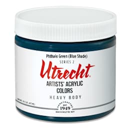 Utrecht Artists' Acrylic Paint - Phthalo Green (Blue Shade), Pint