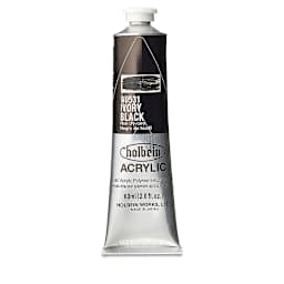 Holbein Heavy Body Artist Acrylics - Ivory Black, 60 ml tube