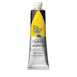 Holbein Heavy Body Artist Acrylics - Cadmium Yellow, 60 ml tube