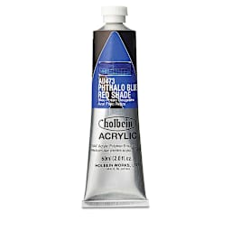 Holbein Heavy Body Artist Acrylics - Phthalo Blue Red Shade, 60 ml tube