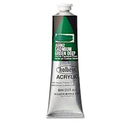 Holbein Heavy Body Artist Acrylics - Cadmium Green Deep, 60 ml tube