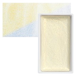 Kuretake Gansai Tambi Watercolor Pan - Opal Gold pan and swatch