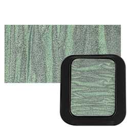 Finetec Artist Mica Watercolor - Emerald pan and swatch