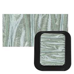 Finetec Artist Mica Watercolor - Mint pan and swatch