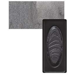 Richeson Collegiate Semi-Moist Metallic Watercolor - Pewter and swatch