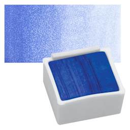 Derwent Inktense Paint Pan - Mid Ultramarine pan and swatch