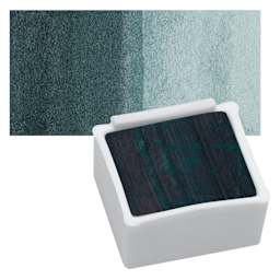 Derwent Inktense Paint Pan - Racing Green pan and swatch
