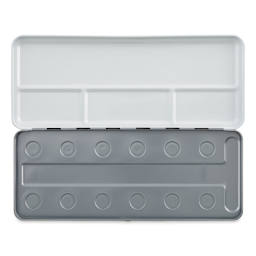 Empty Metal Watercolor Tin - Empty Tin for 12 Colors