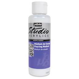 Pebeo Studio Acrylics Pouring Medium - Front of 250 ml bottle
