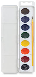 Semi-Moist Watercolors, 8 Color Set - Inside of Packaging