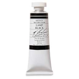 M. Graham Artists' Watercolor - Lamp Black, 15 ml tube