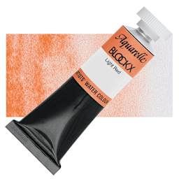 Blockx Artists' Watercolor - Light Red, 15 ml tube and swatch