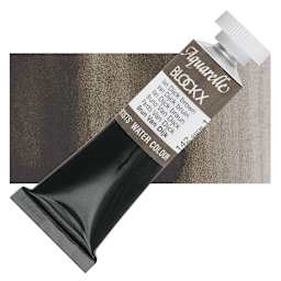 Blockx Artists' Watercolor - Van Dyck Brown, 15 ml tube and swatch