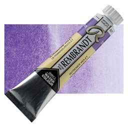 Rembrandt Artist Watercolor - Ultramarine Violet, 20 ml tube and swatch