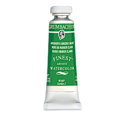 Grumbacher Finest Artists' Watercolor - Hookers Green Light, 14 ml tube