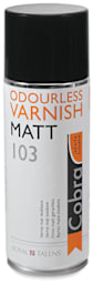 Royal Talens Cobra Painting Varnishes - Front of 400 ml can of Matte Varnish
