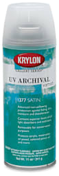 Krylon Gallery Series UV Archival Varnish - Front of Satin finish can shown