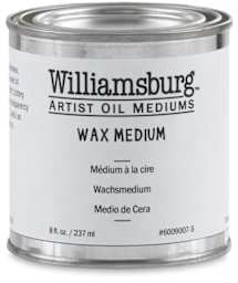 Williamsburg Wax Medium - Front view of 8 oz. Can
