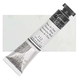 Sennelier French Artists' Watercolor - Chinese White, 21 ml, Tube and swatch