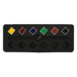 Sennelier French Artists' Watercolors - Set of 6, Metal Case, Half Pan