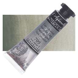 Sennelier French Artists' Watercolor - Sennelier Grey, 10 ml, Tube and swatch