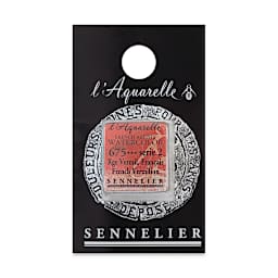 Sennelier French Artists' Watercolor - French Vermilion, Half Pan