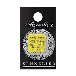 Sennelier French Artists' Watercolor - Yellow Sophie, Half Pan