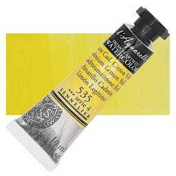 Sennelier French Artists' Watercolor - Cadmium Lemon Yellow, 10 ml, Tube and swatch