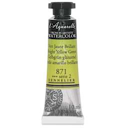 Sennelier French Artists' Watercolor - Bright Yellow Green, 10 ml, Tube