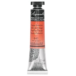 Sennelier French Artists' Watercolor - Sennelier Orange, 21 ml Tube