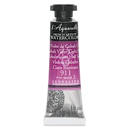 Sennelier French Artists' Watercolor - Cobalt Violet Light Hue, 10 ml, Tube