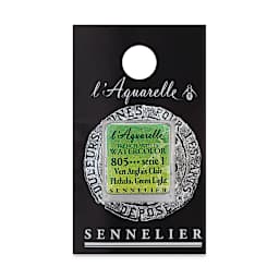 Sennelier French Artists' Watercolor - Phthalo Green Light, Half Pan