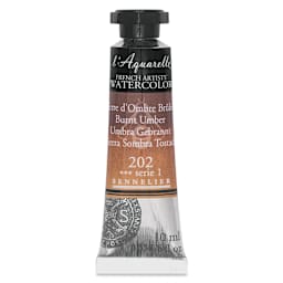 Sennelier French Artists' Watercolor - Burnt Umber, 10 ml, Tube