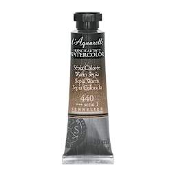 Sennelier French Artists' Watercolor - Warm Sepia, 10 ml Tube