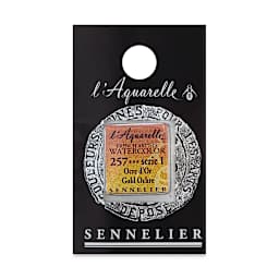 Sennelier French Artists' Watercolor - Gold Ochre, Half Pan