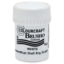 Brusho Crystal Colour - White, 15 g pot