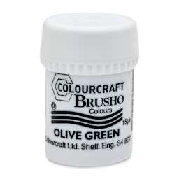 Brusho Crystal Colour - Olive Green, 15 g pot