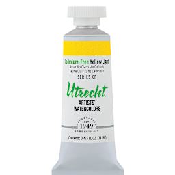 Utrecht Artists' Watercolor Paint - Cadmium-Free Yellow Light, 14 ml, Tube (Front)