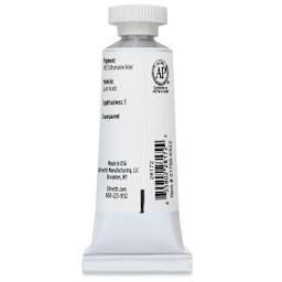 Utrecht Artists' Watercolor Paint - Permanent Violet, 14 ml, Tube (Back)